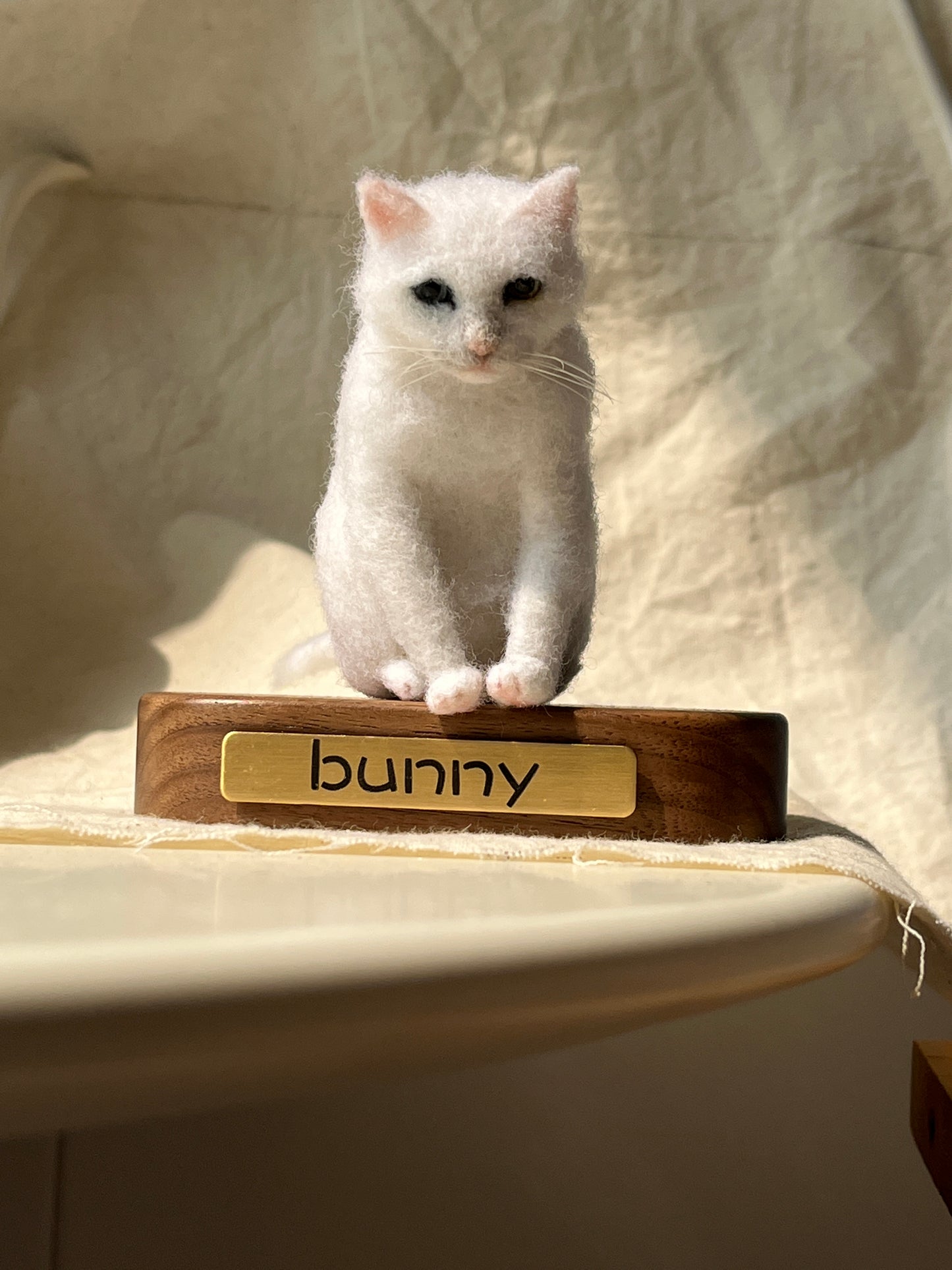 Handmade Pet Wool Felt Sculpture – Custom Needle-Felted Keepsake (High-quality knitting art)