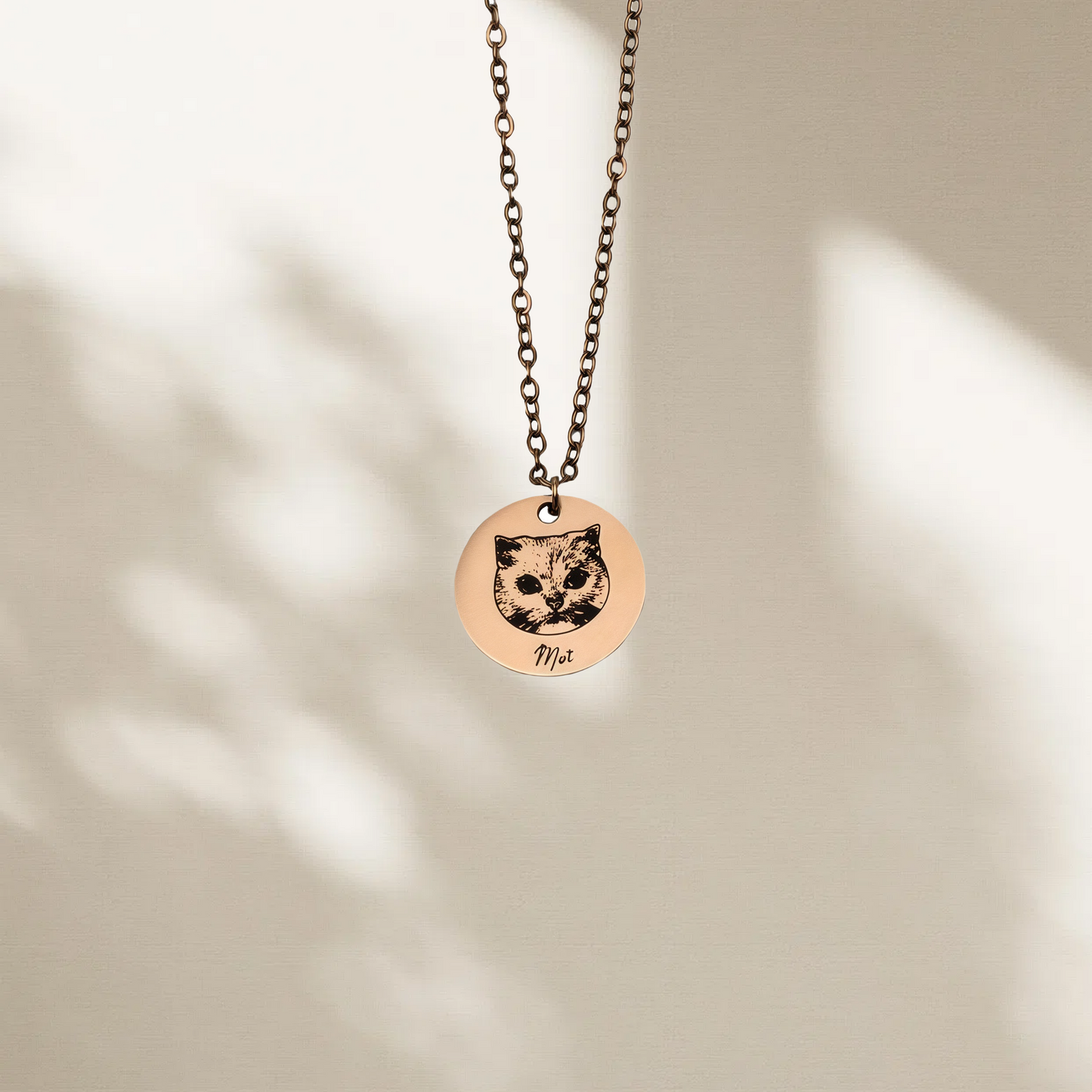 Personalized Pet Memorial Necklace – Engravable Stainless Steel Pet ID Tag (Bath & Swim Safe)