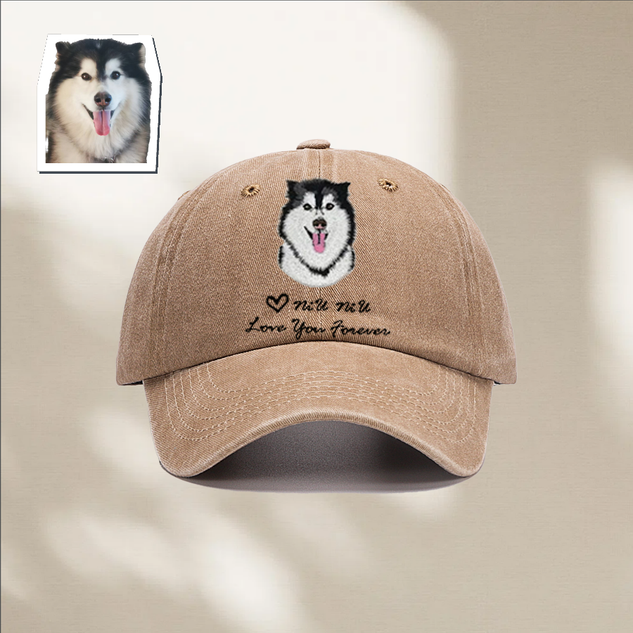 Custom Pet Hand-Embroidery Baseball Cap – Stitch in Every Step
