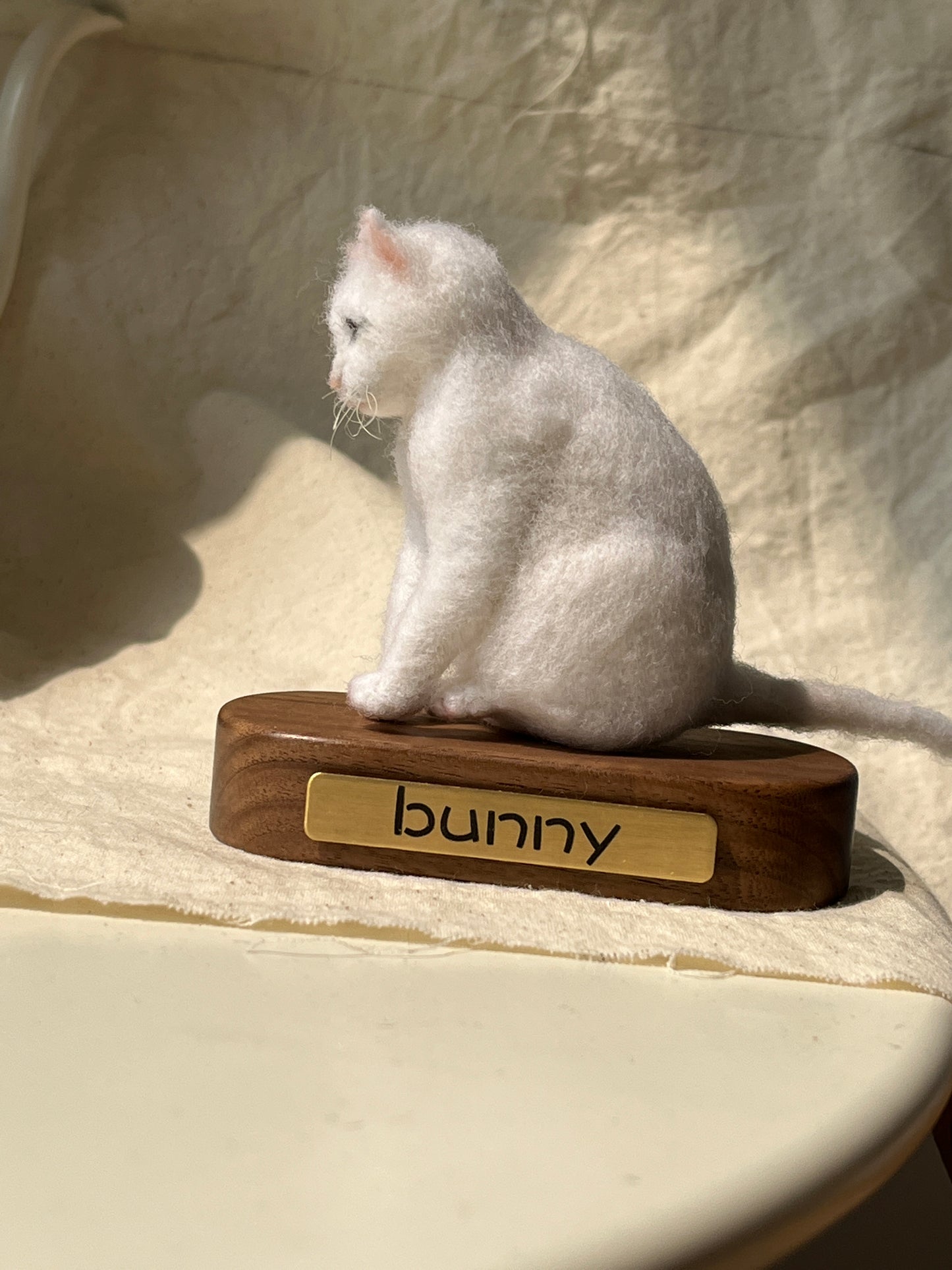 Handmade Pet Wool Felt Sculpture – Custom Needle-Felted Keepsake (High-quality knitting art)