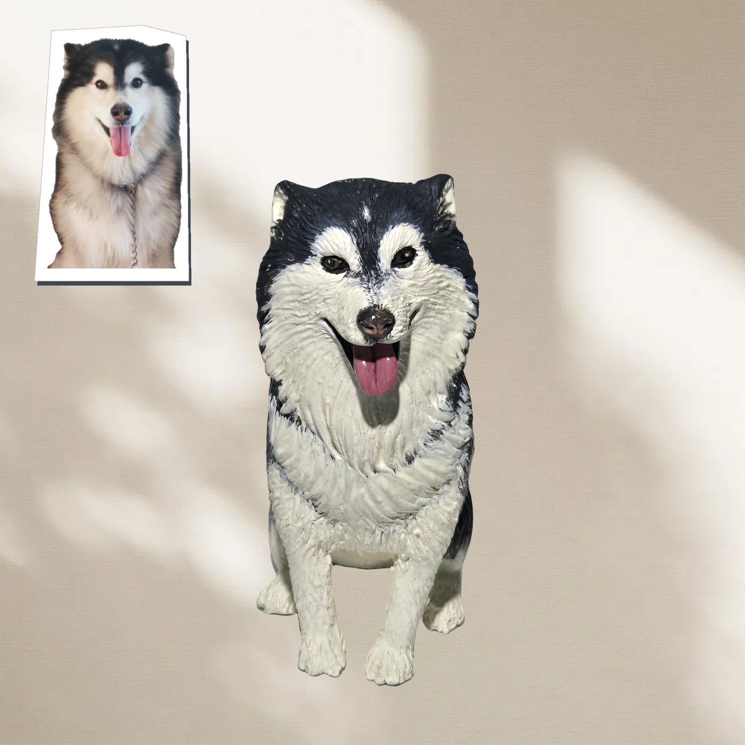 Handcrafted Pet Portrait Sculpture – Custom 3D Keepsake or Semi-Relief Fridge Magnet (Premium Stone Clay Art)