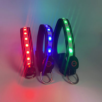 LED Dog Harness & Collar Set – Light-Up Reflective Safety Gear for Night Walks (Adjustable & Waterproof)